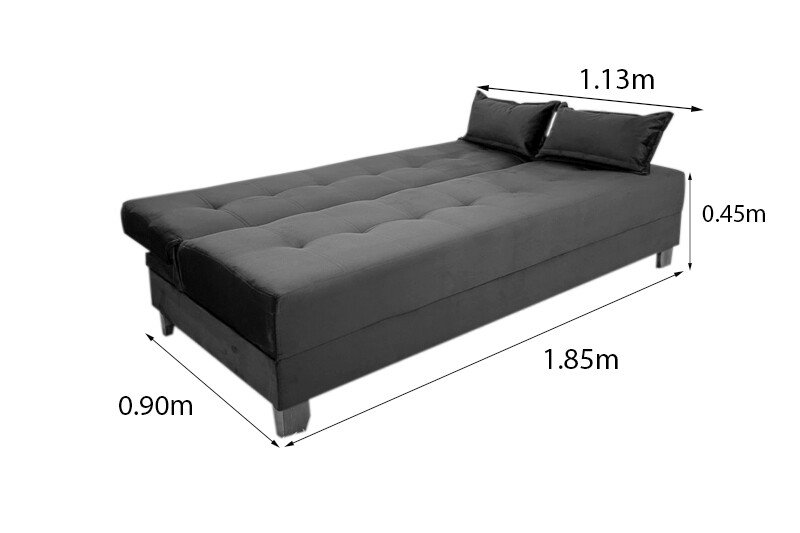 Sofá Cama Arpoador Veludo Terracota 12116 Larg. 1.85m - Imagem 9