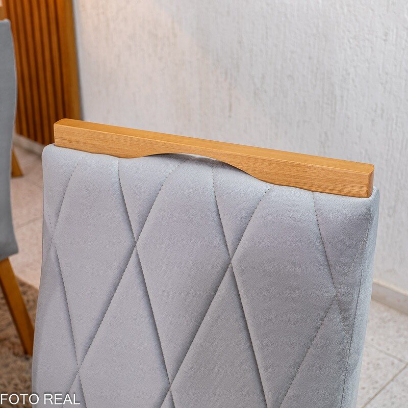 2 Cadeiras Lisboa Prata 514 Madeira Maciça Art Assento - Entregue Montada - Imagem 3