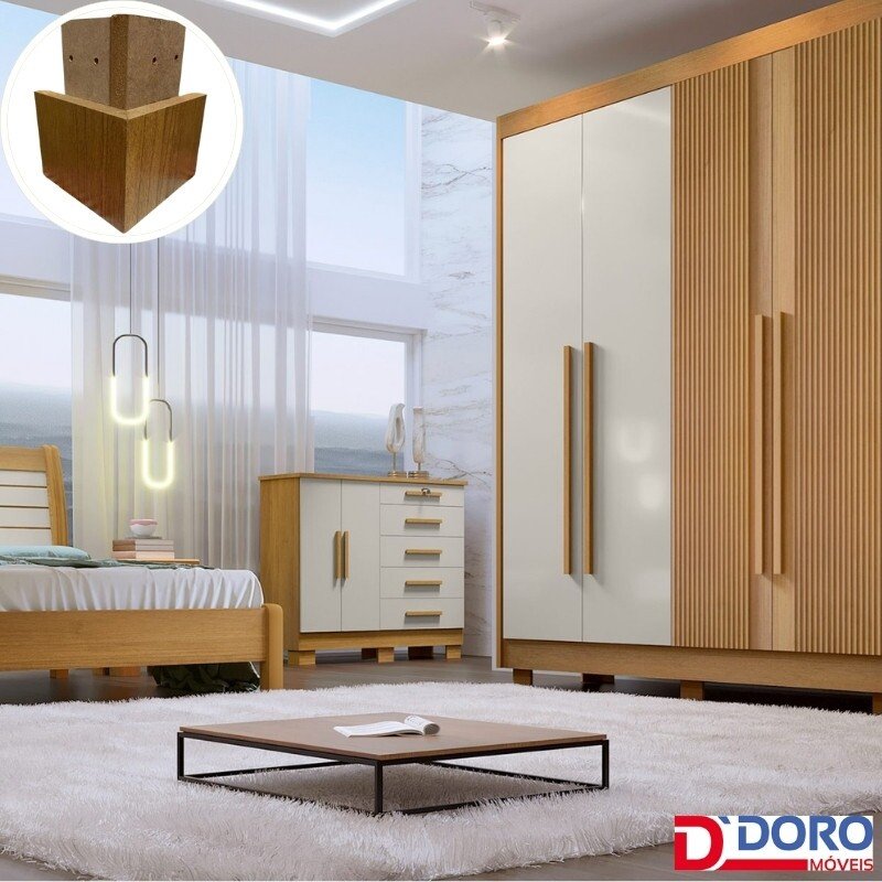 Kit 8 Pés Madeira Cinamomo D Doro - Imagem 4