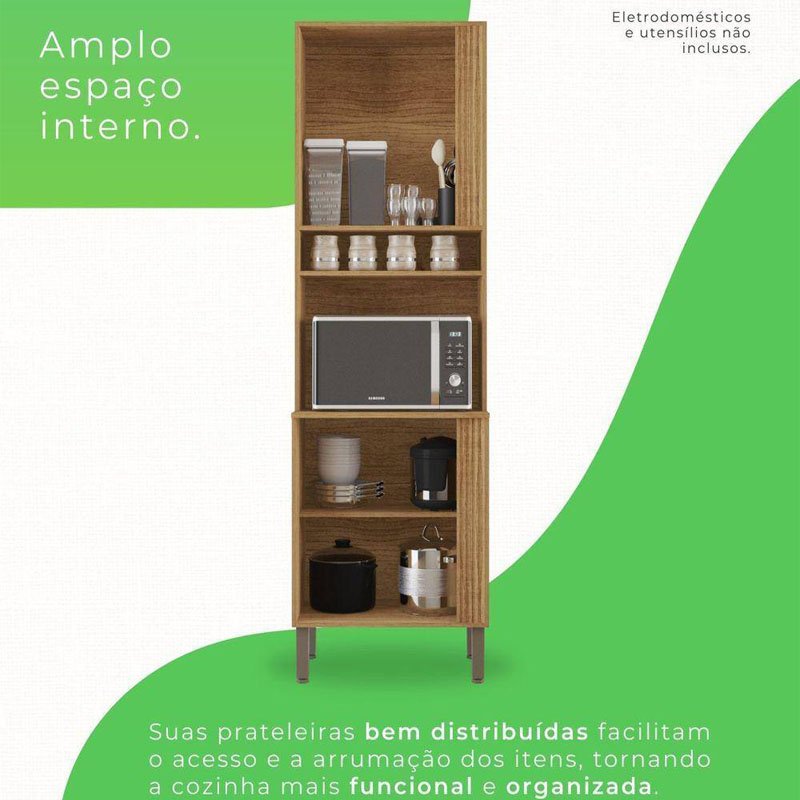 Torre Quente Cozinha Pérola Cinamomo/Preto Sallêto - Imagem 2