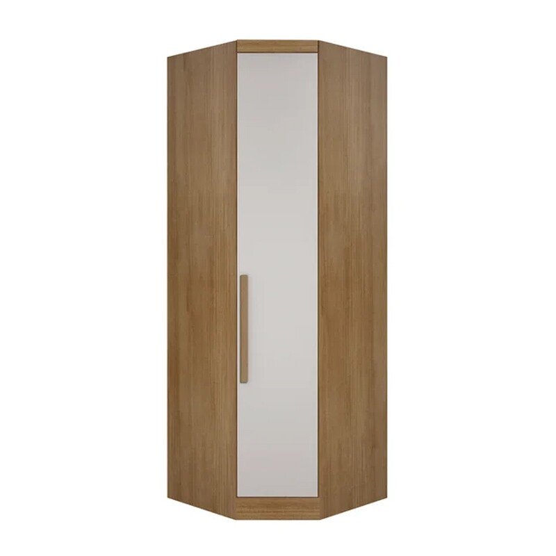 Modulado Canto Oblíquo Rizon Cumaru/Fendi Fosco 100% MDF Larg. 0.827m - Novo Horizonte