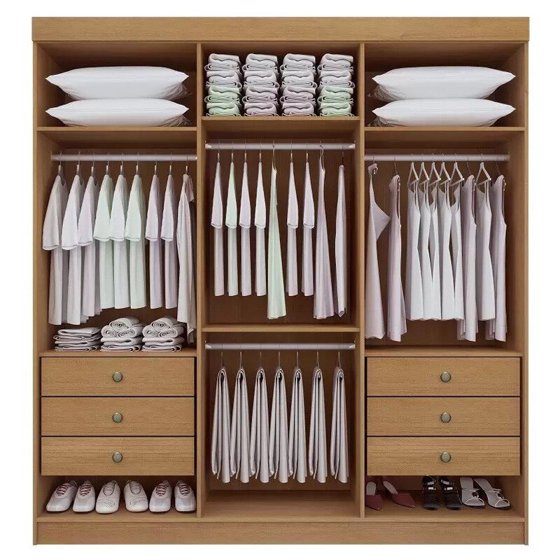 Roupeiro Casal Colibri 6 Portas 6 Gavetas larg. 2.05m Cinamomo D Doro - Imagem 2