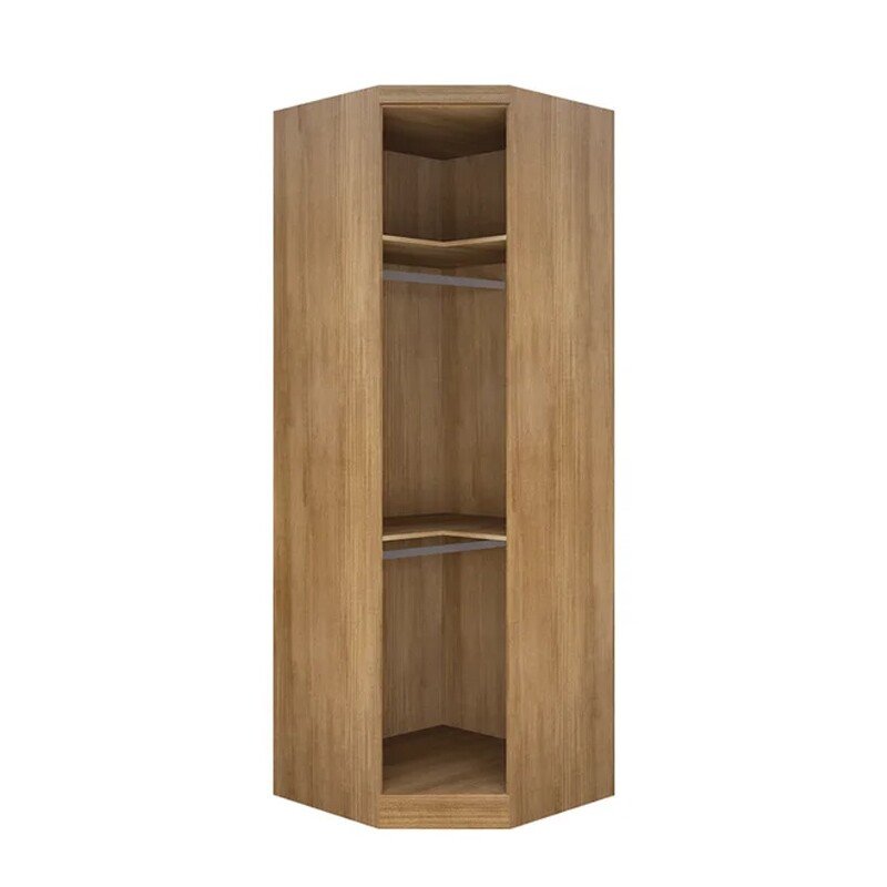 Modulado Canto Oblíquo Rizon Cumaru/Fendi Fosco 100% MDF Larg. 0.827m - Novo Horizonte - Imagem 2