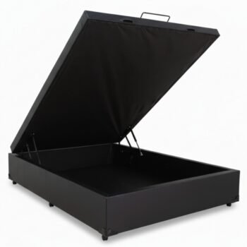 Box Baú Casal Eli Korino Preto Blindado 138x188x42 - Nature