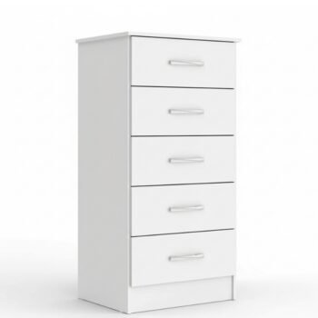 Cômoda Jamile Larg. 0.49m Branco 5 Gavetas - San Marino