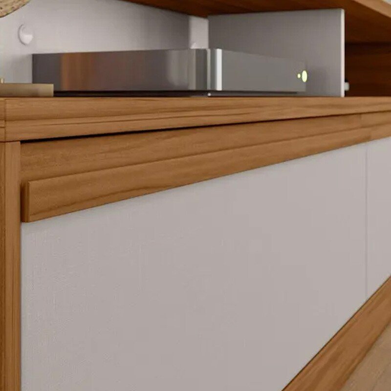 Home NT 1295 Larg. 1.83m Freijó/Off C/ Detalhe Ripado para TV até 60" - Notável - Imagem 4