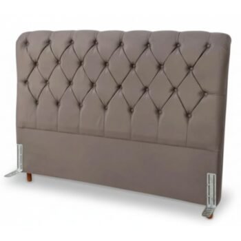 Cabeceira Casal Lavínia Larg. 1.40m Sued Cinza