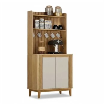 Cantinho do Café Mantiqueira Larg. 0.70m Cinamomo/Off C/ 2 Portas - Valdemóveis