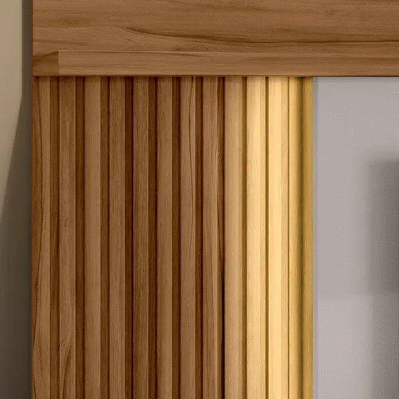 Home NT 1295 Larg. 1.83m Freijó/Off C/ Detalhe Ripado para TV até 60" - Notável - Imagem 5