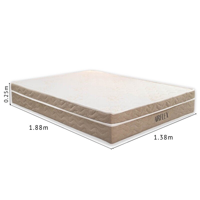 Colchão Casal Airflex 138x188x25 Molas Ensacadas - Bioflex | Suporta até 240kg - Imagem 4