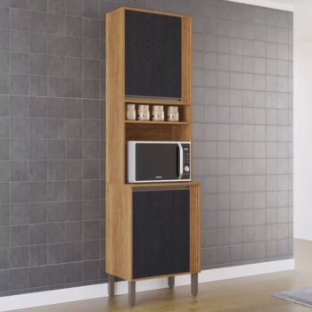 Torre Quente Cozinha Pérola Cinamomo/Preto Sallêto