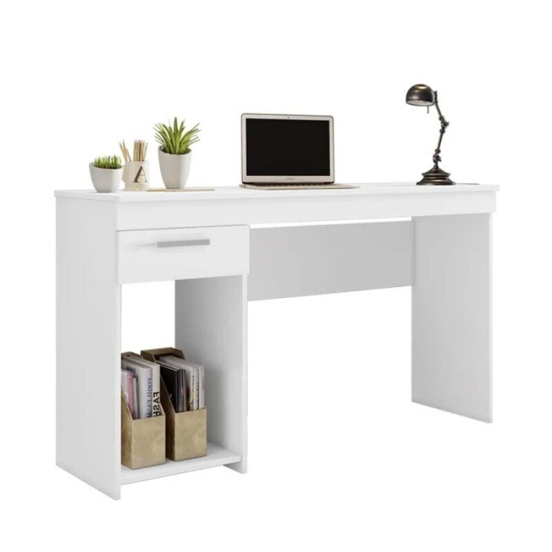 Mesa Office NT 2070 Larg. 1.08m Branco 1 Gaveta - Notável - Imagem 3