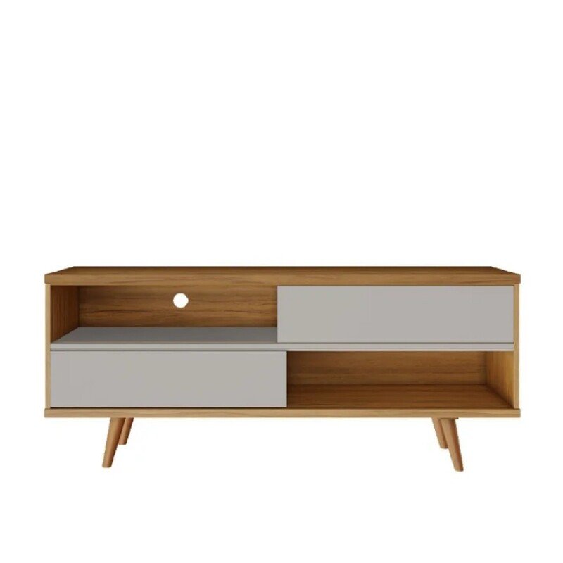 Rack Bancada NT 1180 Larg.1.35m Freijó/Off para TV até 55"- Notável - Imagem 4