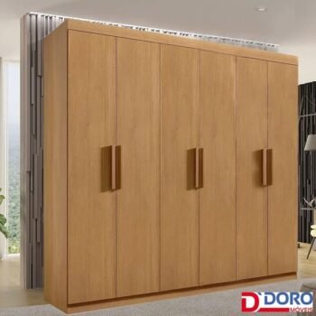 Roupeiro Casal Colibri 6 Portas 6 Gavetas larg. 2.05m Cinamomo D Doro