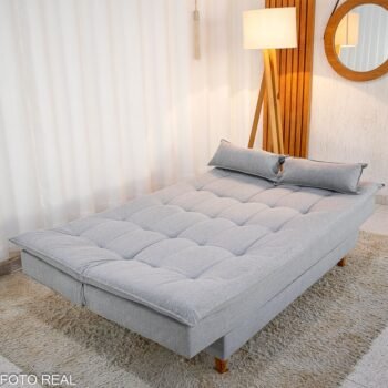 Sofá Cama Premium Linho Cinza 2275 Larg. 1.80m