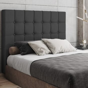 Cabeceira Solteiro Paris Corino Preto - L.S SILVA