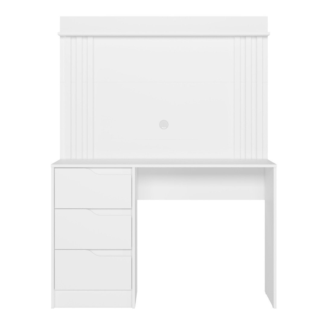 Escrivaninha com Painel Doble Branco Fosco - MÓVEIS ALBATROZ - Imagem 6