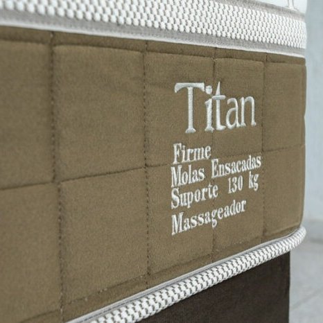 Colchão Casal Terapêutico Massageador Titan/Thor D28 + Base Box Simples Corino Marrom – VIERO MÓVEIS + BIOSTAR - Imagem 3