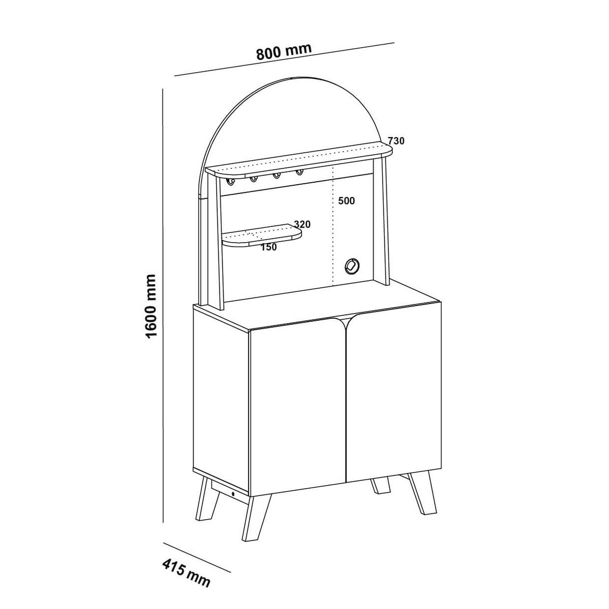 Cantinho do Café Viena Cedro/Off White - ARTELY - Imagem 5