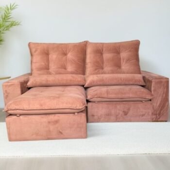 Sofá Retrátil e Reclinável Malu 2,50 m Ferrugem – D’VITRINE ESTOFADOS(PROMOÇÃO)