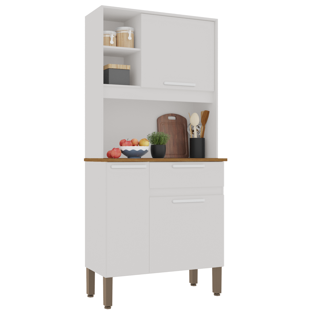 Kit Cozinha Lia 0,83 m Branco - SALLÊTO - Imagem 2