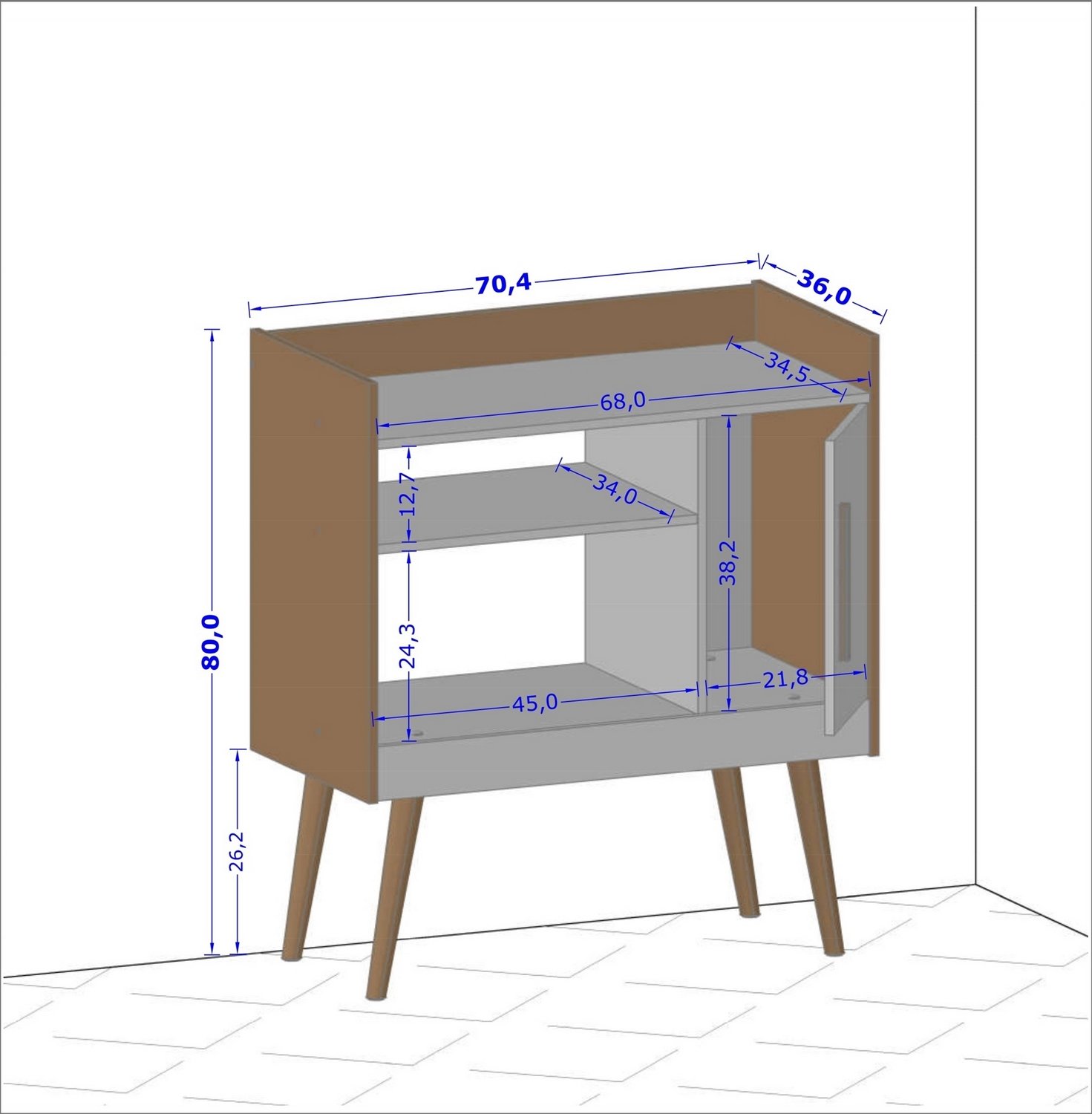 Aparador Café II Branco - BECHARA - Imagem 3