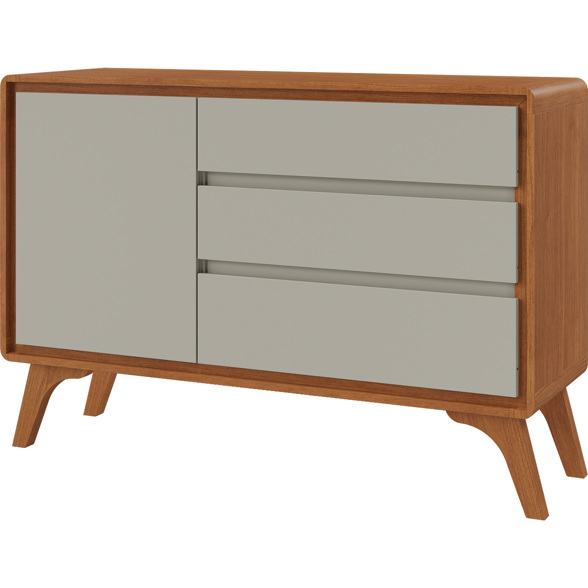 Buffet Sinus 1,20 m Naturale/Off White - MAVAULAR - Imagem 5