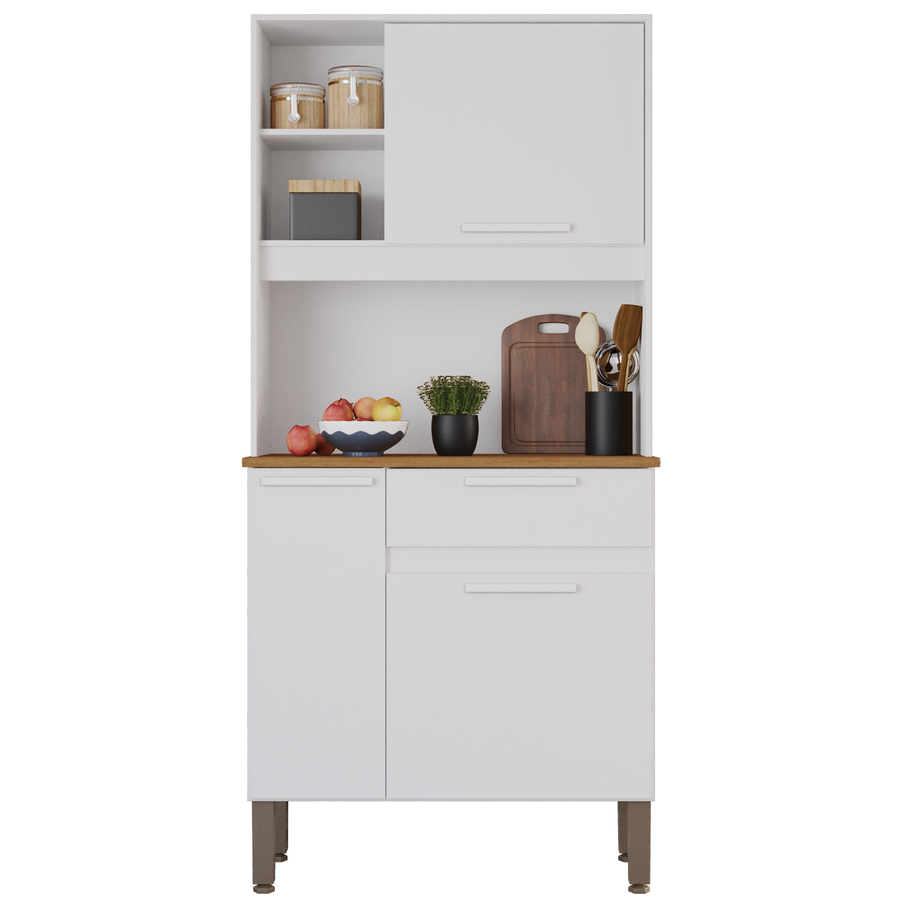 Kit Cozinha Lia 0,83 m Branco - SALLÊTO - Imagem 4