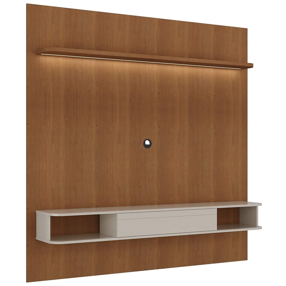 Painel até 75" Belluno Cinamono/Off White - ARTELY - Imagem 3