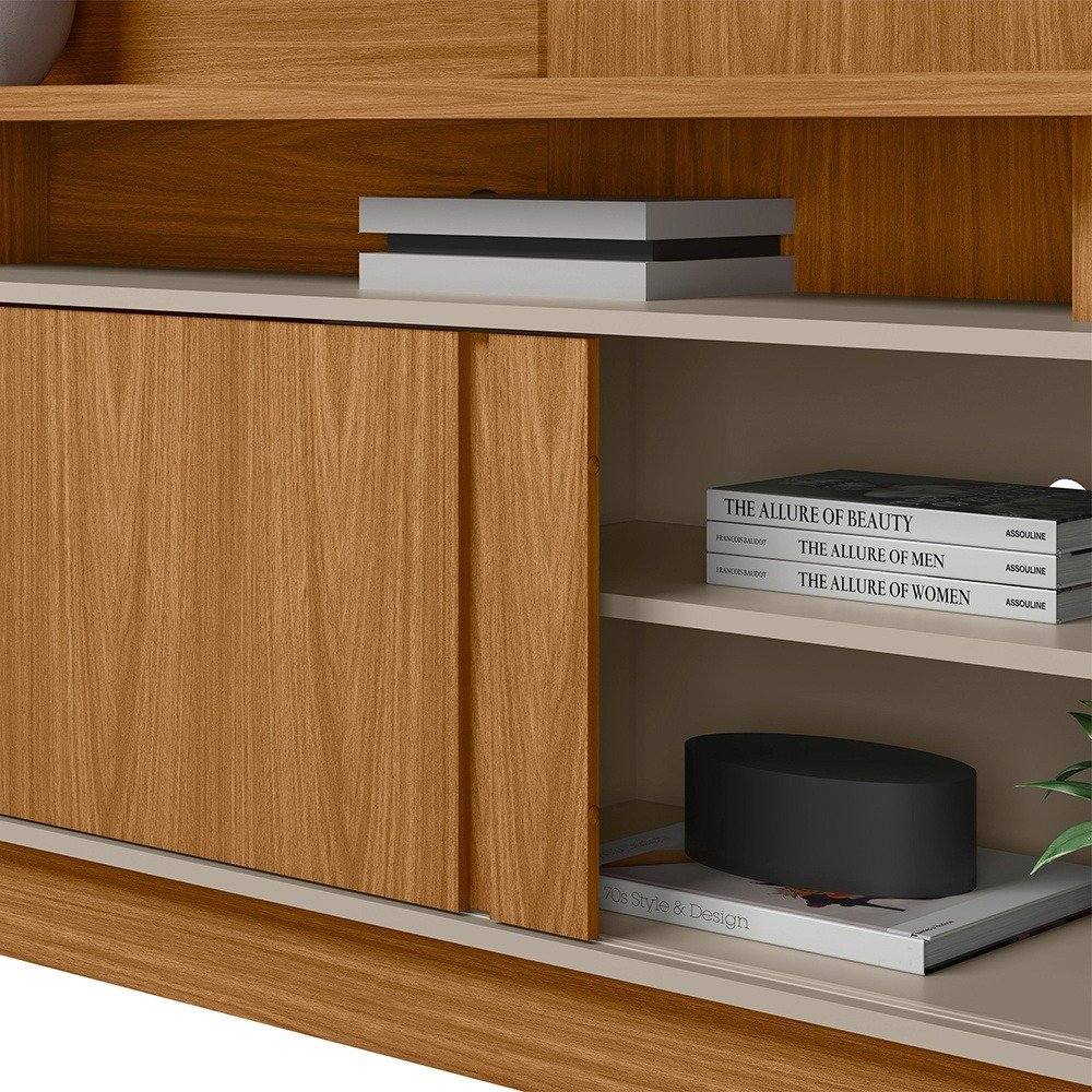 Home até 60" Viena Nature/Off White - LINEA BRASIL - Imagem 4