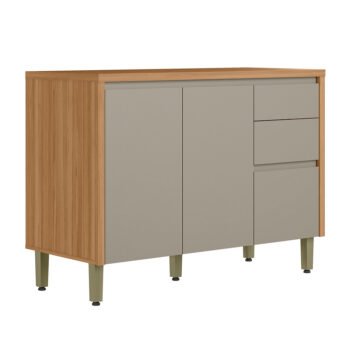 Balcão Allure 1.2 Jequitibá/Gris Fosco - LINEA BRASIL