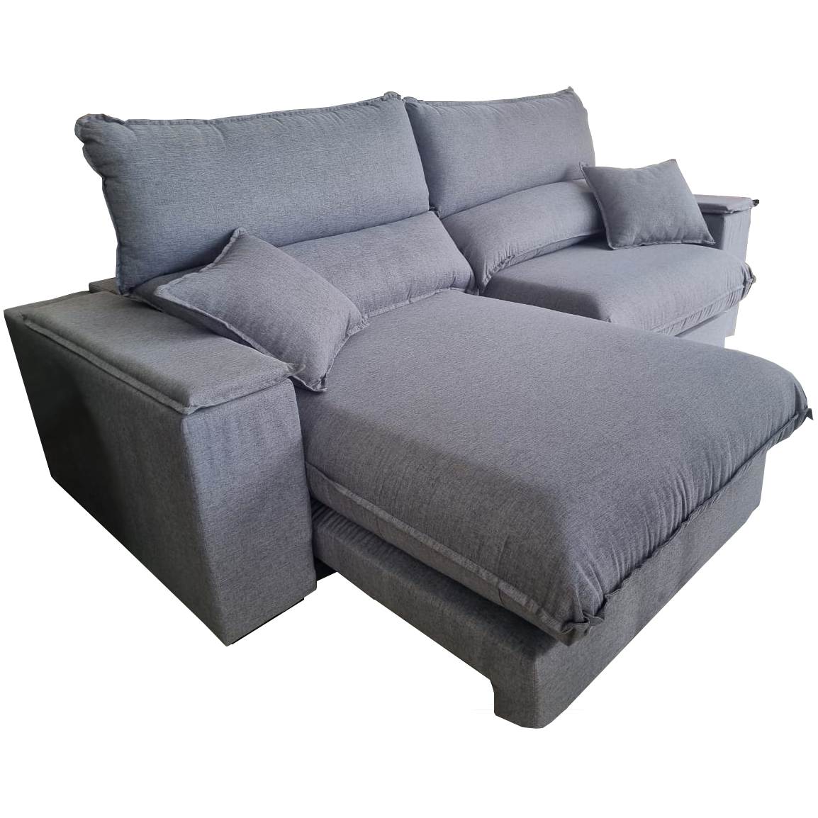 Sofá Retrátil e Reclinável Apogeu 2,30 m Linho Cinza 301 - ZARAT ESTOFADOS - Imagem 2