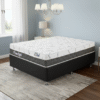 Colchão Casal Prime Light 30 cm D28 + Base Box Simples Corino Preto – ORTHOPRIME + ALTO NÍVEL CAMAS E COLCHÕES