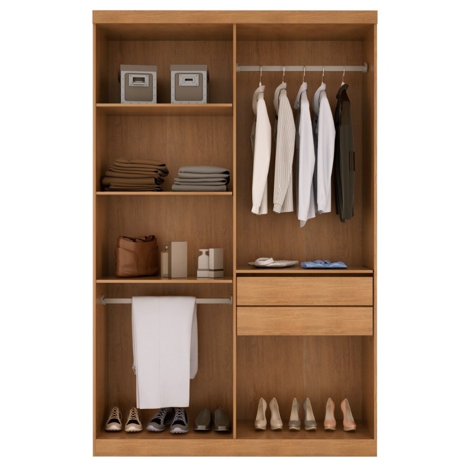 Guarda-Roupa 4 Portas Hawaii 1,21 m Naturale/Off White - RUFATO - Imagem 2