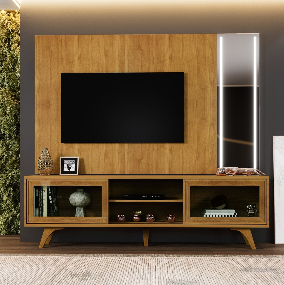 Painel até 75" + Rack Vitrum Naturale - MAVAULAR - Imagem 2