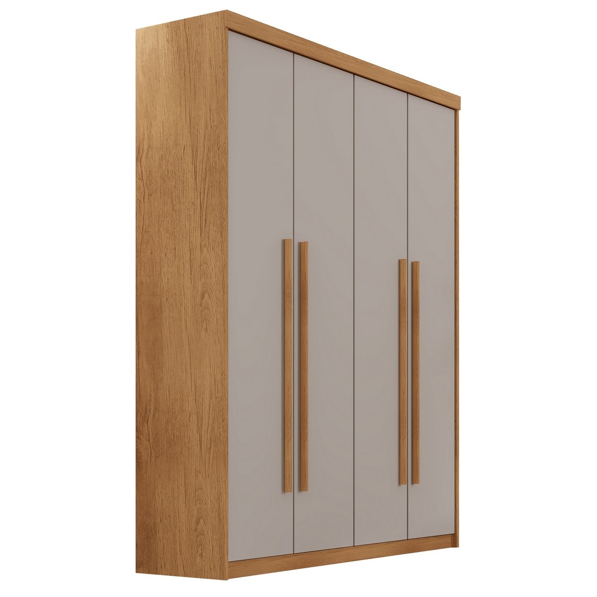 Guarda-Roupa 4 Portas Hawaii 1,21 m Naturale/Off White - RUFATO - Imagem 3
