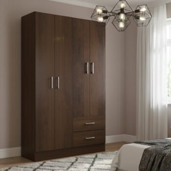 Guarda-Roupa 4 Portas Panamá 4002 0,90 m Rústico - FELLICCI