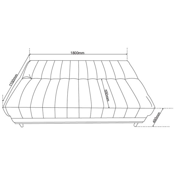 Sofá Cama Luna/Duna 1,80 m Veludo Cinza Grafite - VIERO MÓVEIS - Imagem 5