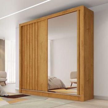 Guarda-Roupa 2 Portas Lugano 1,80 m Peroba - MÓVEIS EUROPA