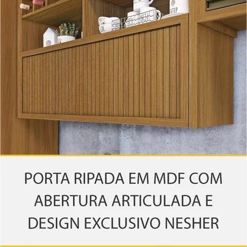 Armário Aéreo Baronesa/Imperatriz 120 Freijó - NESHER - Imagem 4