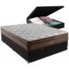 Colchão Casal Star One D28/AG D70 + Base Box Baú Preto – ANJOS COLCHÕES + BIOSTAR