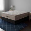 Colchão Queen Airtech Springpocket D26 + Base Box Simples Corino Preto – ORTOBOM + ALTO NÍVEL CAMAS E COLCHÕES