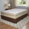 Colchão Queen Toronto D28 + Base Box Simples Corino Marrom – ECOTEC + ALTO NÍVEL CAMAS E COLCHÕES