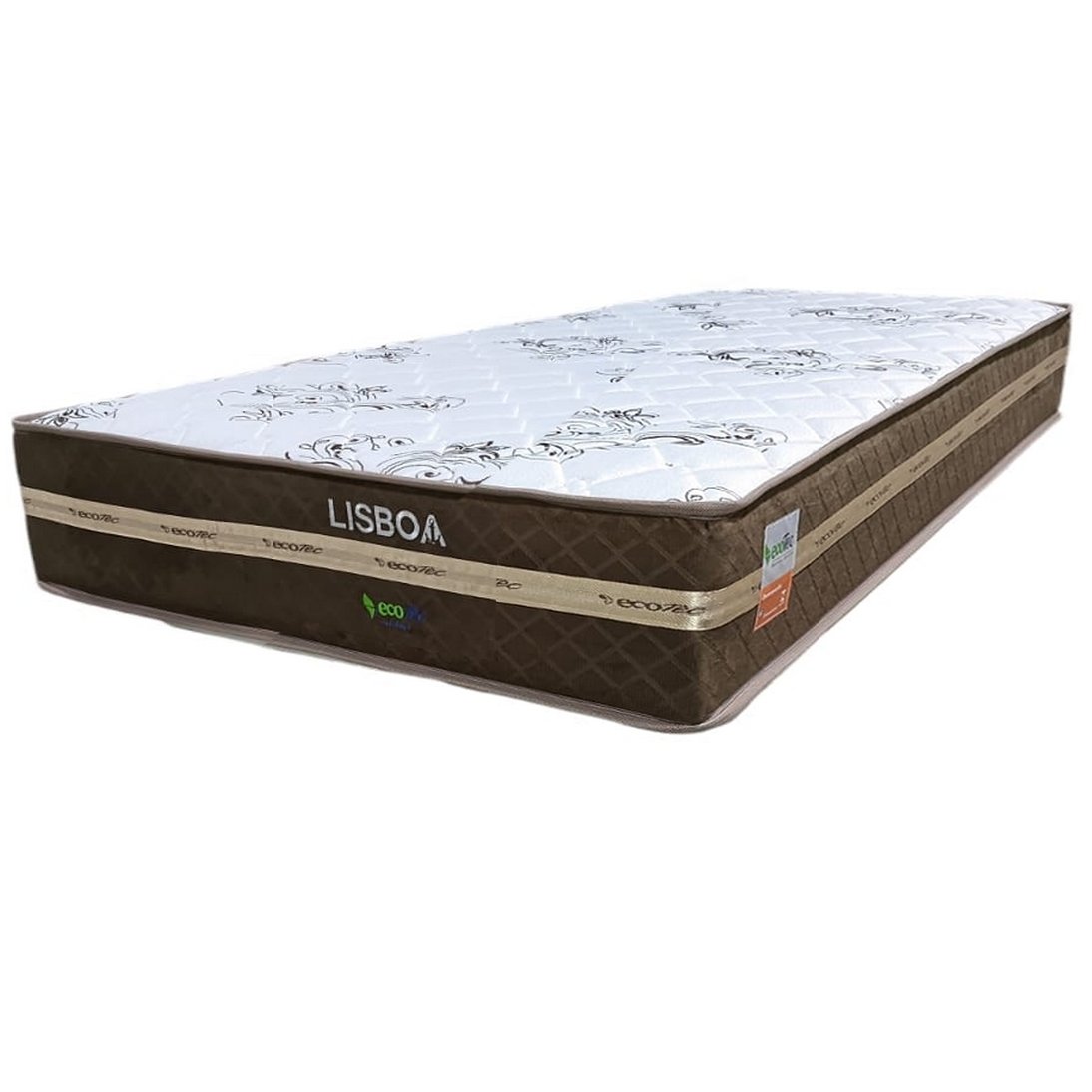 Colchão Solteiro Lisboa 24 cm D28 Molas ensacadas - ECOTEC