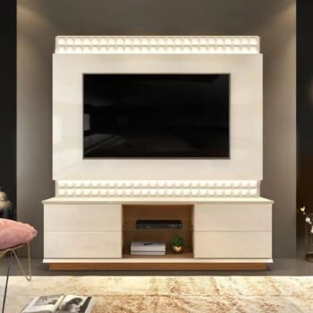 Home Theater até 65" Prati Off White/Demolição - DJ MÓVEIS