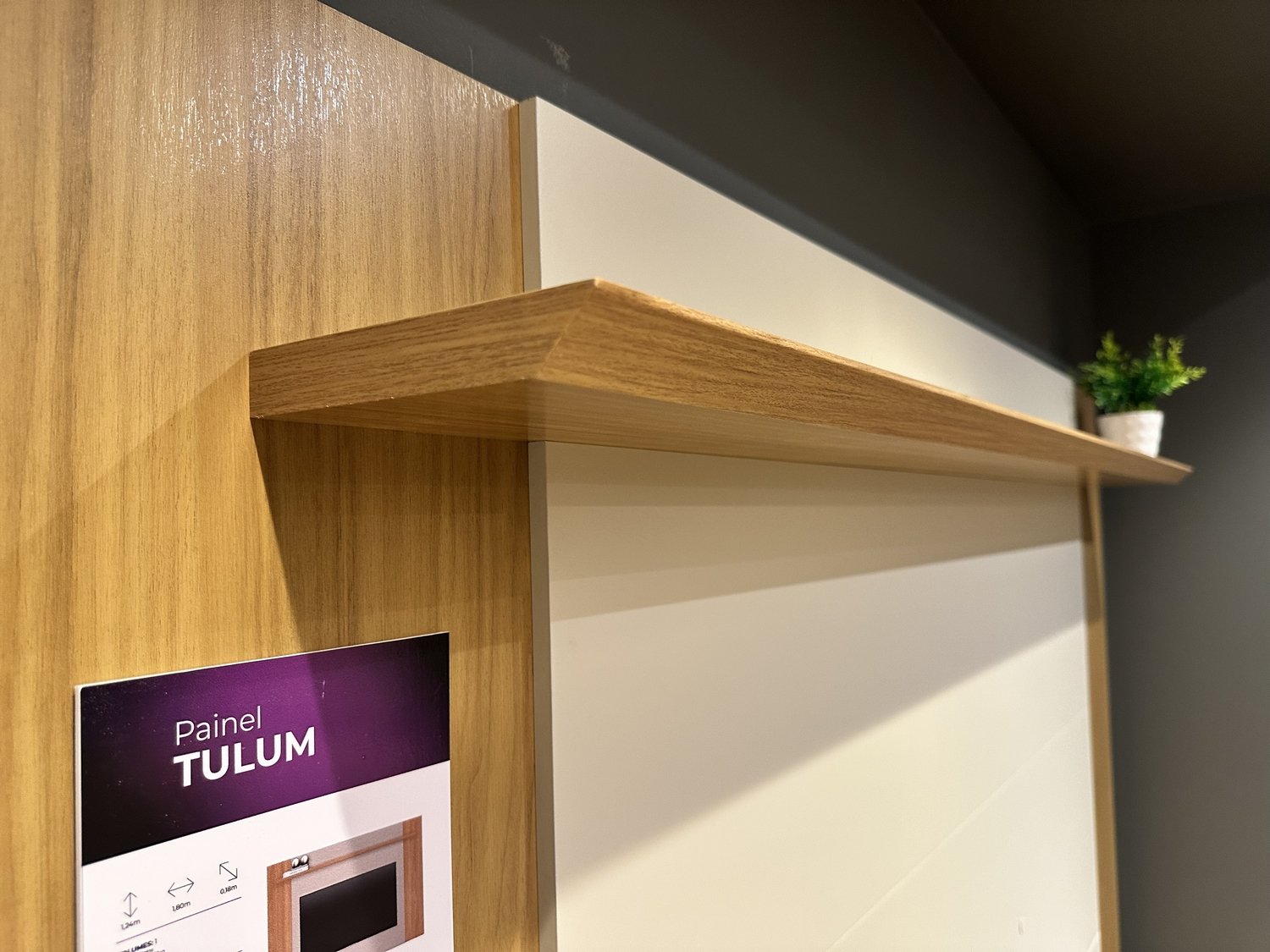 Painel Extensível Tulum Tauari/Off White Fosco - LINEA BRASIL - Imagem 6