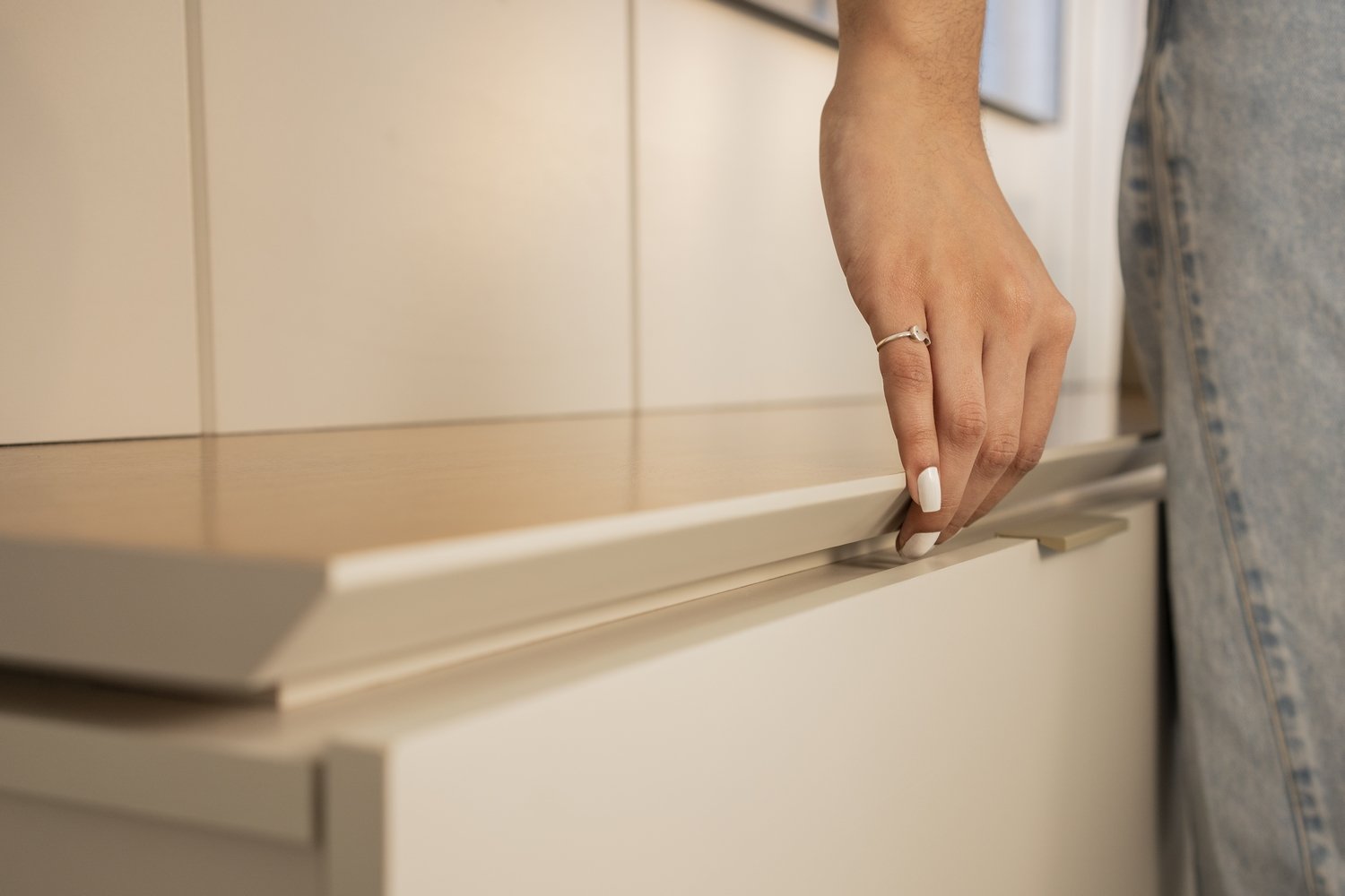 Painel Home até 65" Lugano Nature/Off White - LINEA BRASIL - Imagem 5