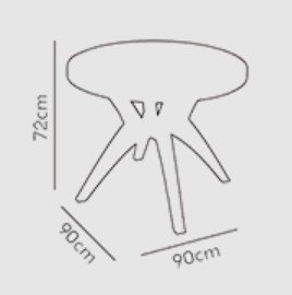 Mesa Deluxe 90 Preto - FORTE PLÁSTICO - Imagem 3