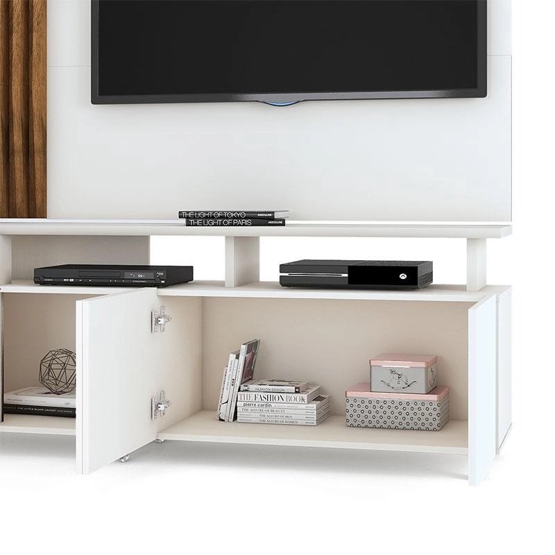 Painel + Bancada até 55" Donna Off White/Demolição - DJ MÓVEIS - Imagem 6