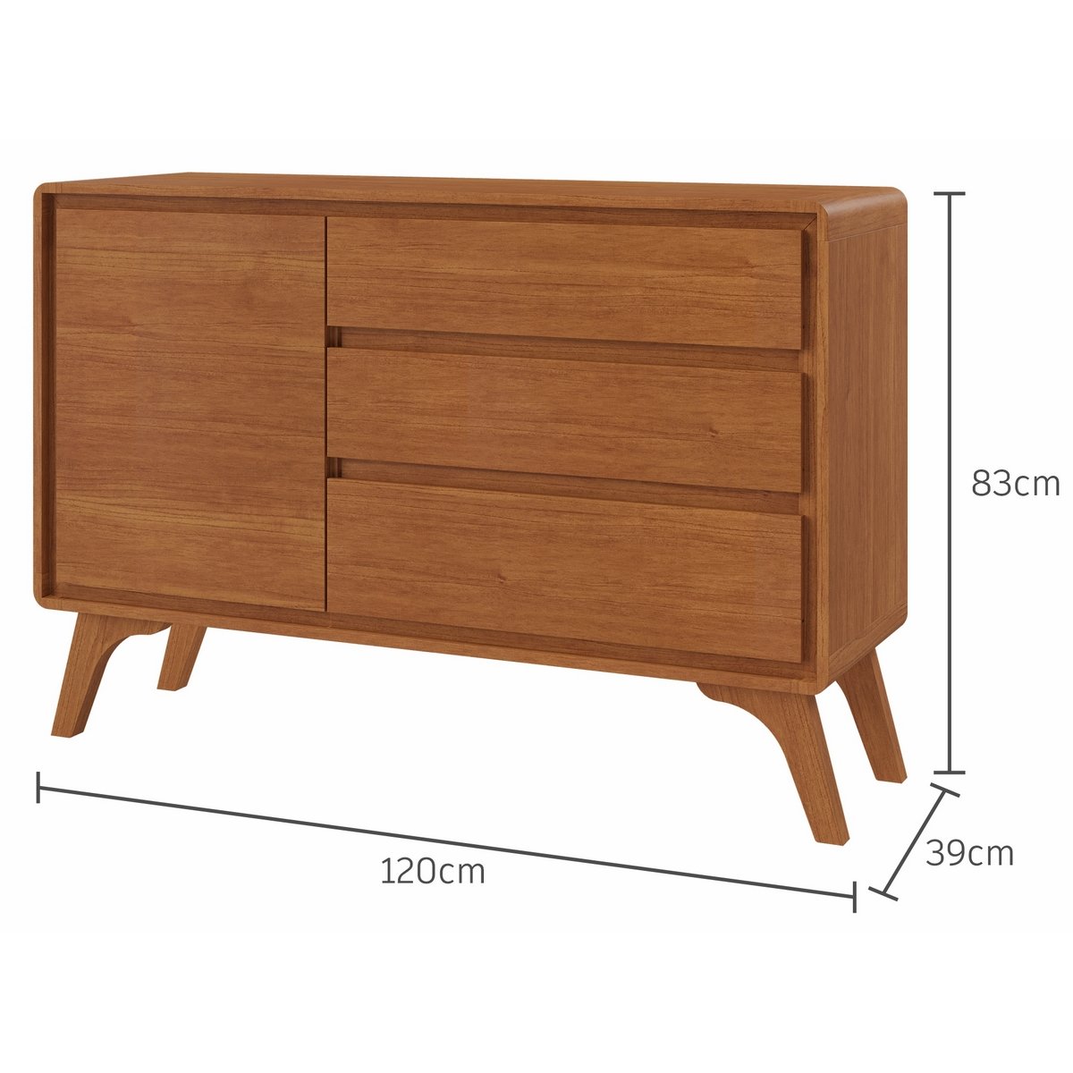 Buffet Sinus 1,20 m Naturale - MAVAULAR - Imagem 4